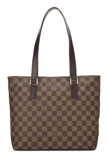 Louis Vuitton,  Damier Ebene Cabas Piano, Brown
