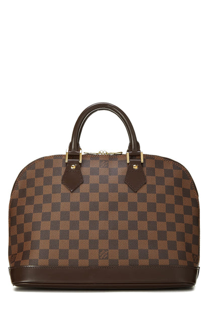Louis Vuitton,  Damier Ebene Alma PM, Brown
