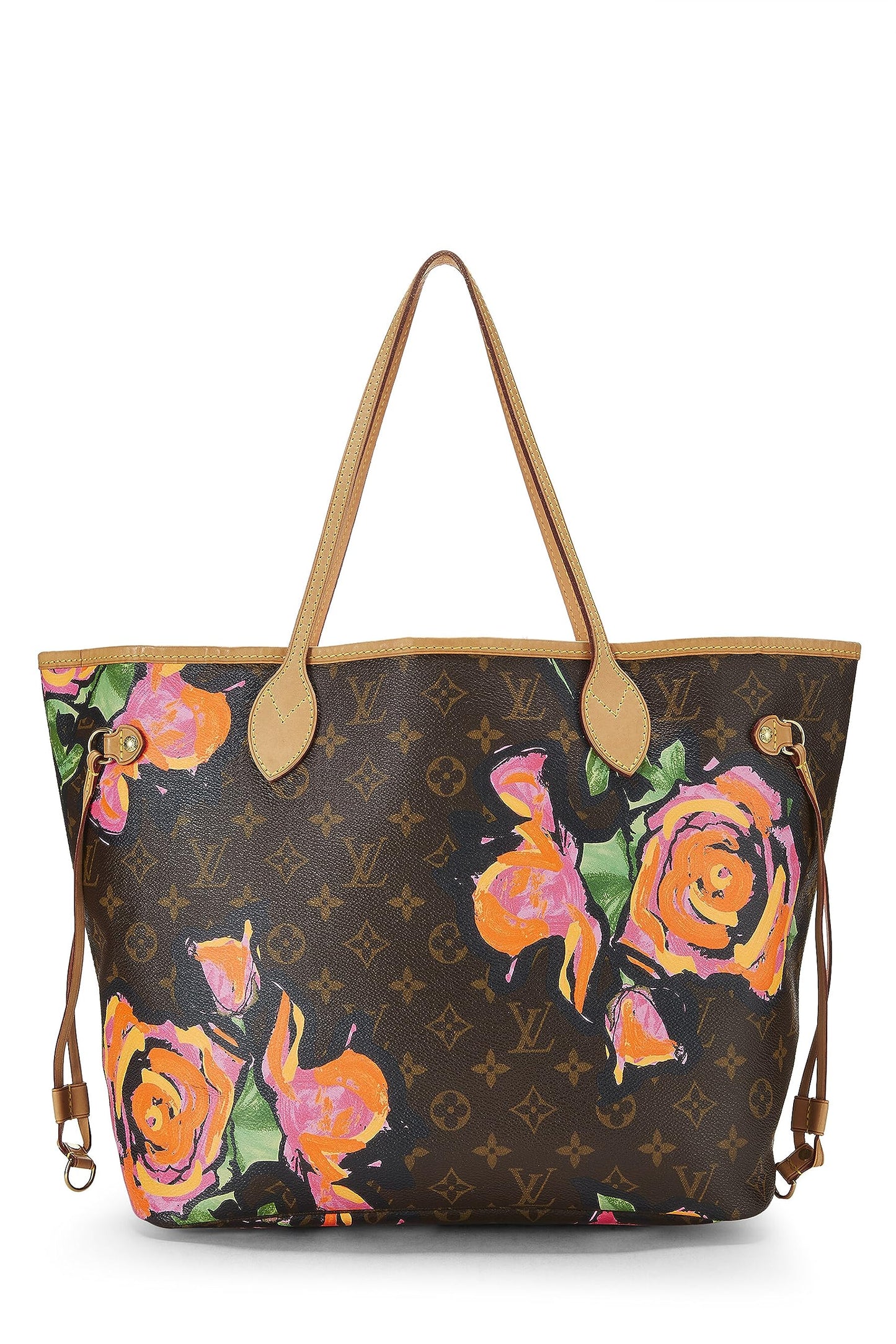 Louis Vuitton,  Stephen Sprouse x Louis Vuitton Monogram Canvas Roses Neverfull MM, Brown