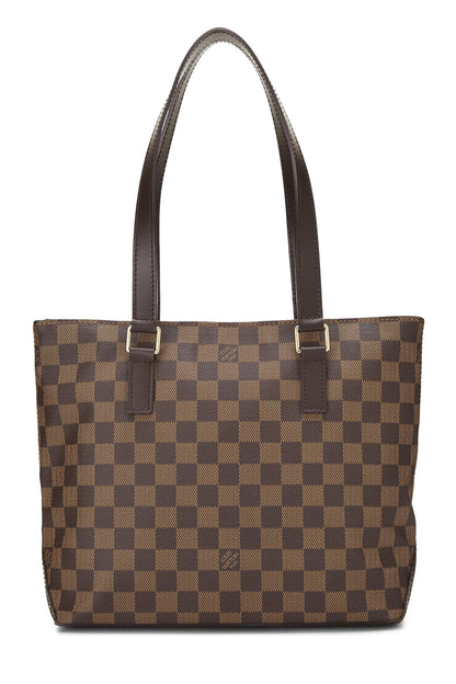 Louis Vuitton,  Damier Ebene Cabas Piano, Brown