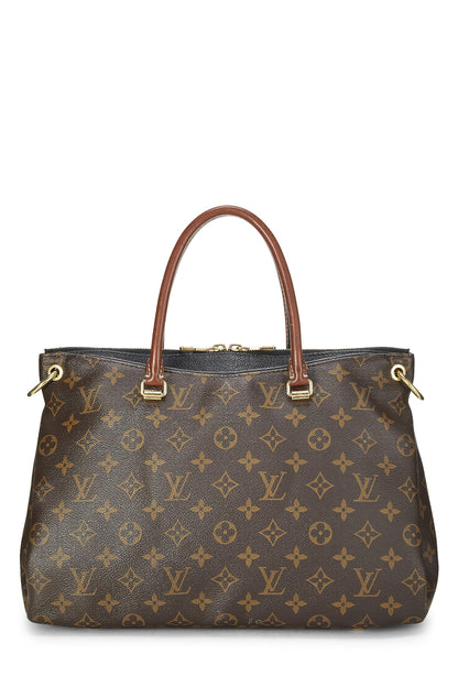 Louis Vuitton,  Black Monogram Canvas Pallas, Black