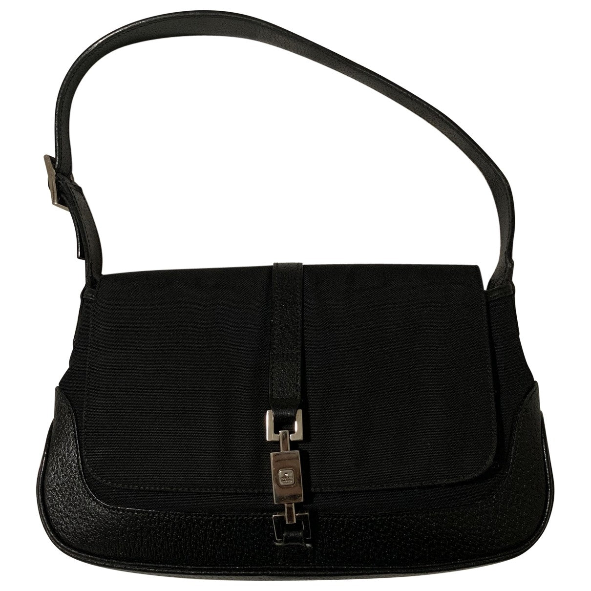 Gucci jackie vintage  black cloth handbag