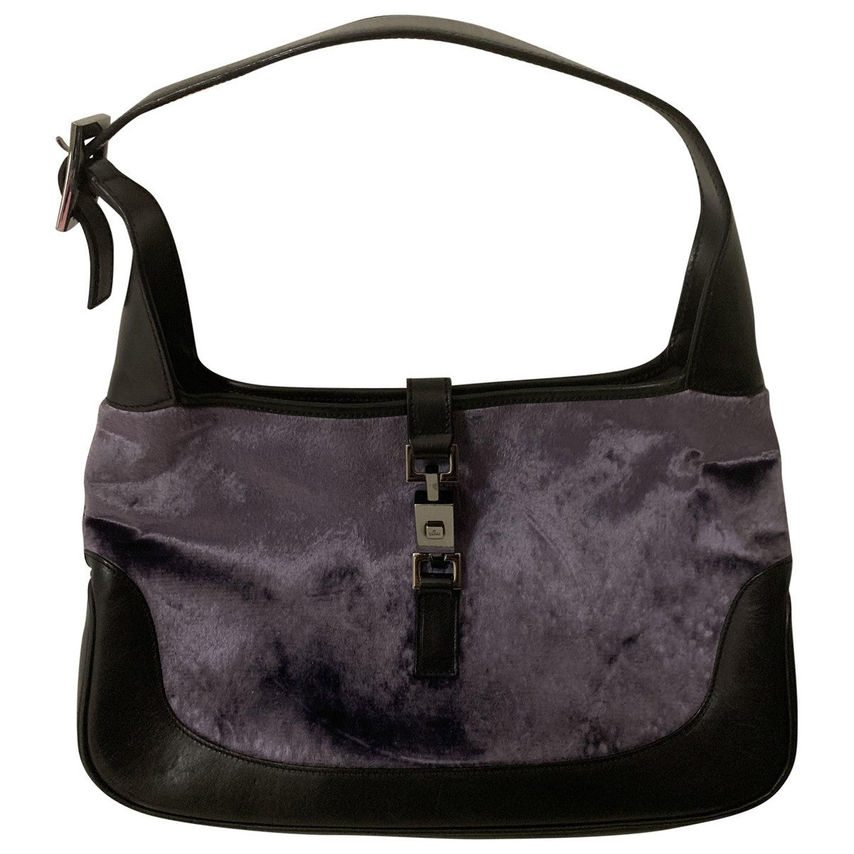 Gucci jackie vintage  purple velvet handbag