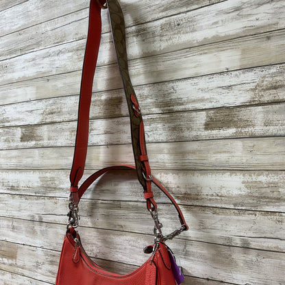 Handbag Designer By Coach In Coral, Size:Medium