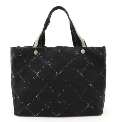Chanel  Travel Line Tote MM Tooth Bag Shoulder Bag Shoulder Bag Nylon Black Red Red Silver Gold  Blumin