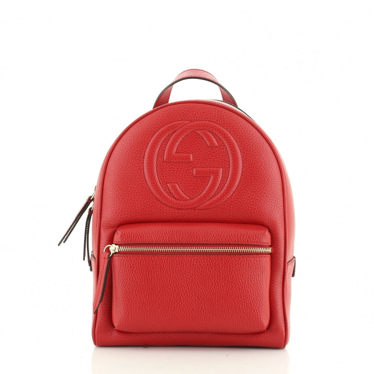 Gucci soho red leather backpacks