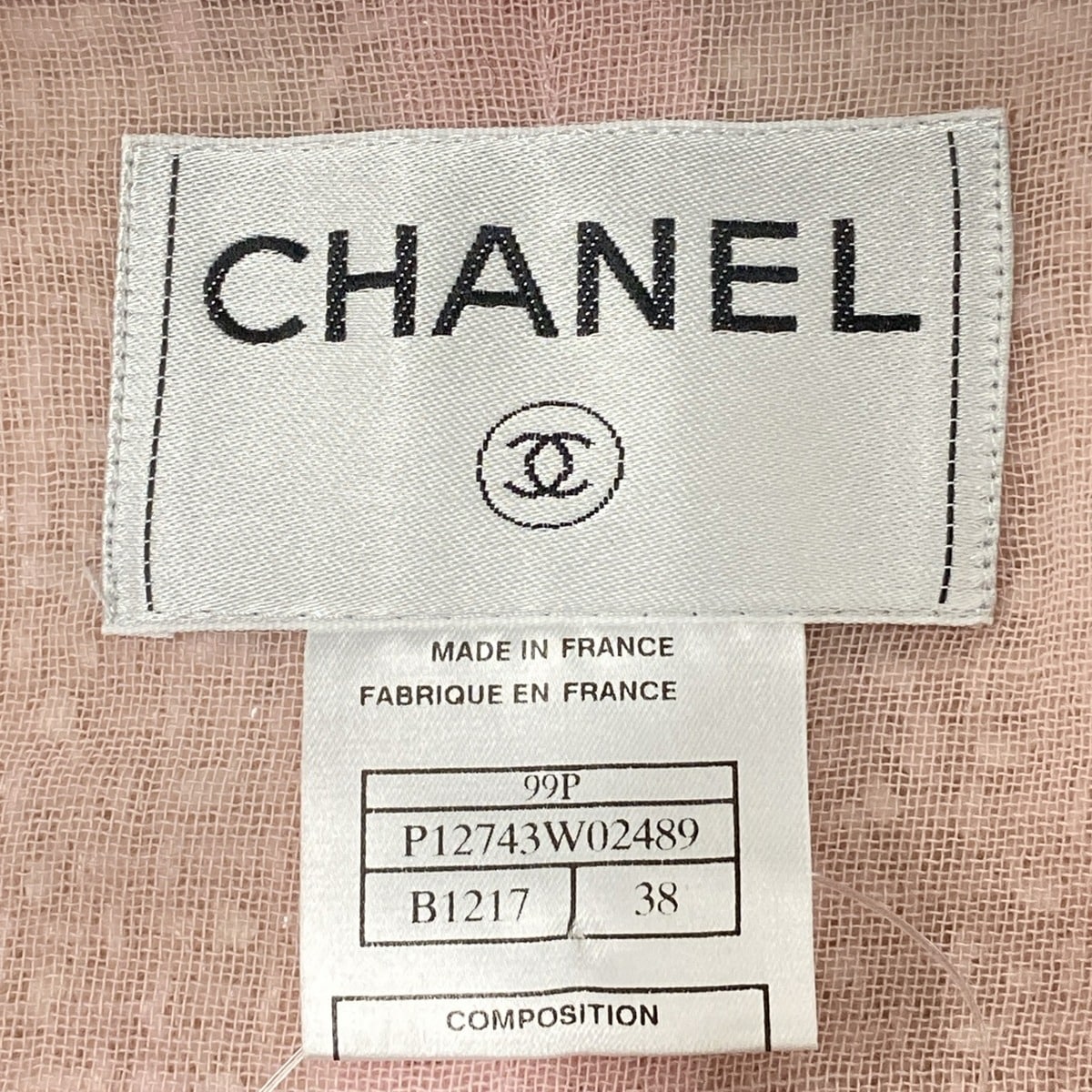 Chanel light Pink Jacket, 38