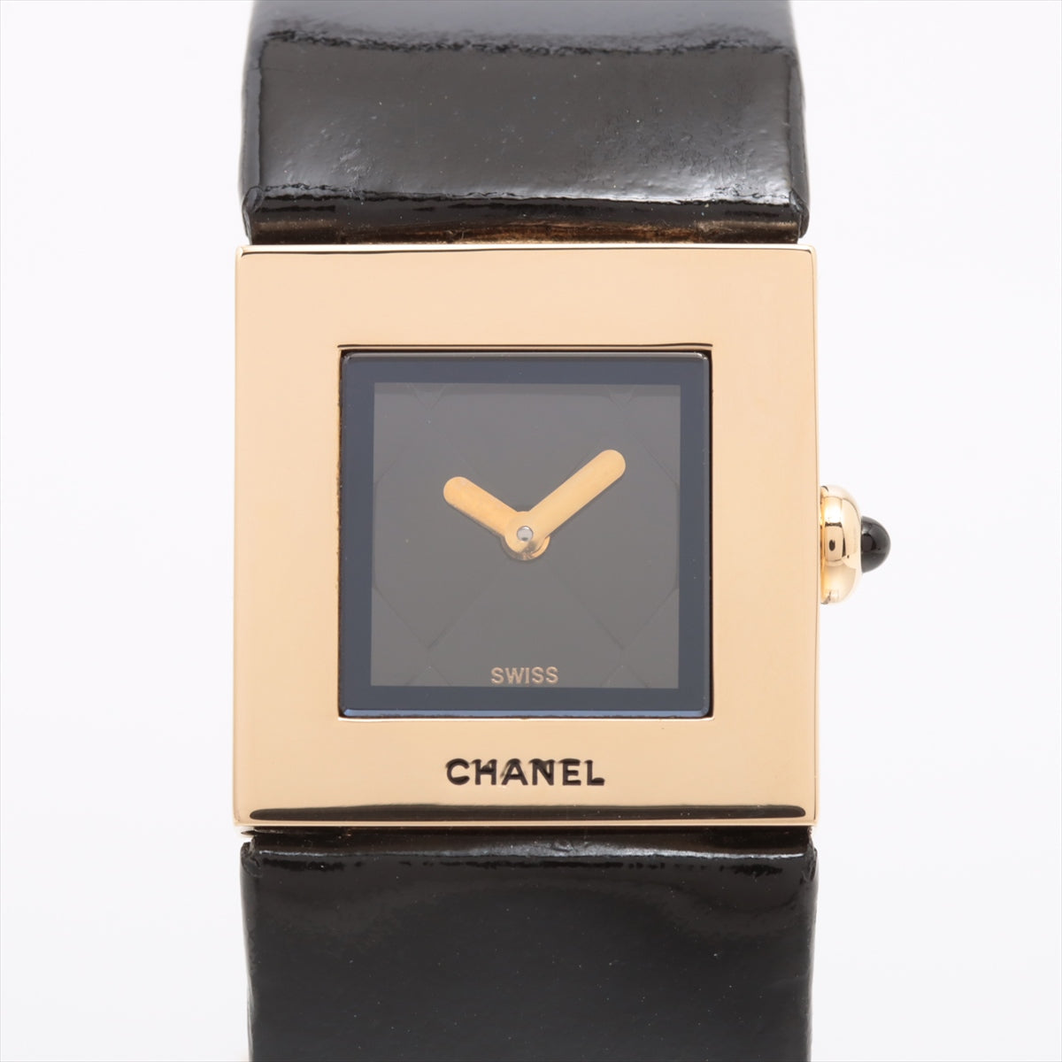 Chanel Matrasse YG  Leather QZ Black  Buckle GP Ever