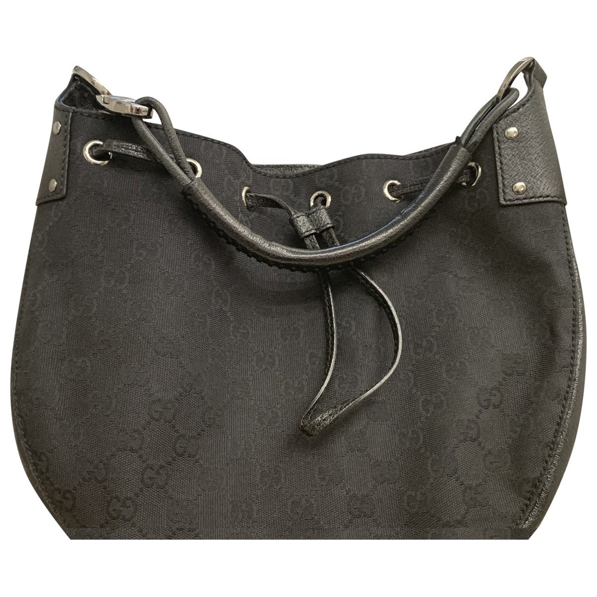 Gucci black cloth handbag