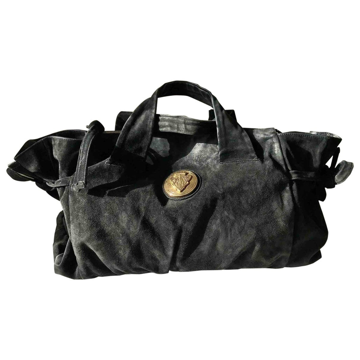 Gucci hysteria black suede handbag