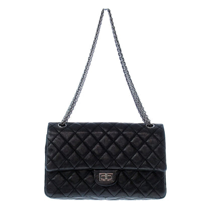Chanel 2.55 Medium Metallic silver
