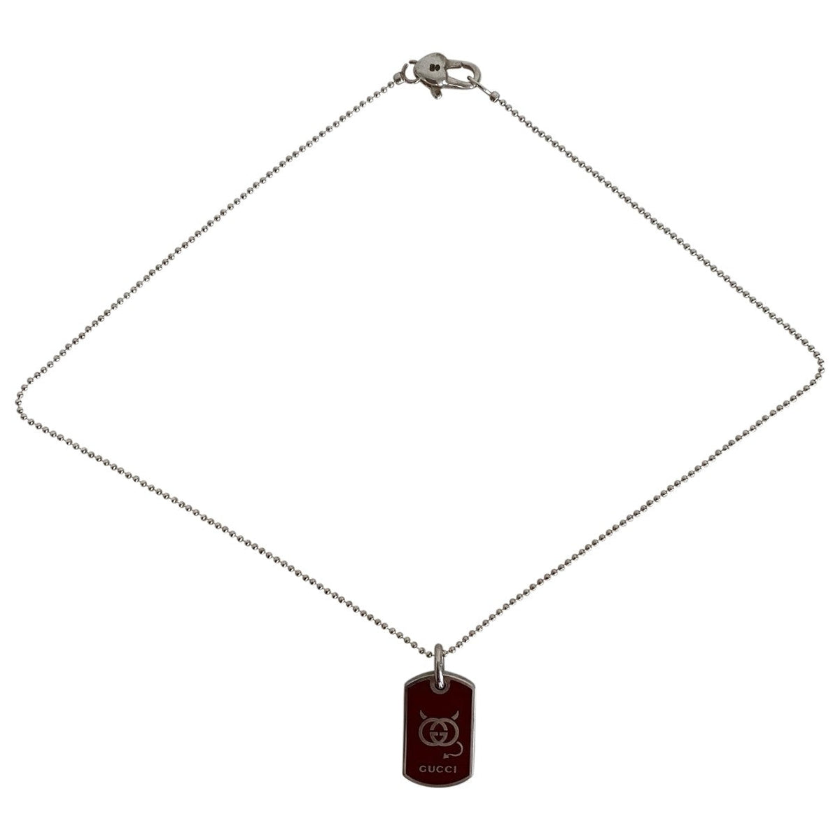 Gucci silver silver long necklaces