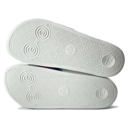 GUCCI Gucci x Palace Logo Slide Sandal GUCCIxPalace Logo Slide Sandals White/Green/Red 723349 Rubber Size 7