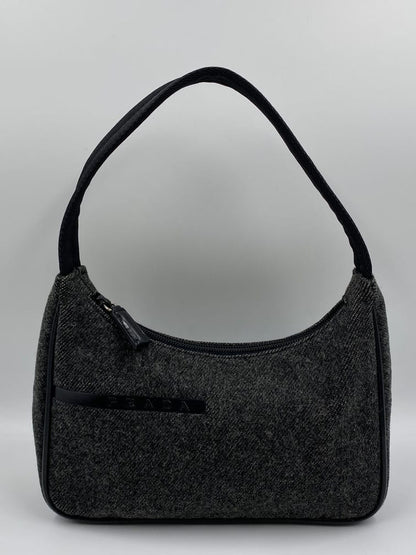 Prada Wool Shoulder Bag