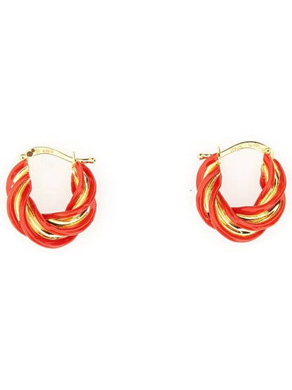 Luxury Bottega Veneta 23 ss PILLAR hoop earrings 731898VAHU48822 B0040210983