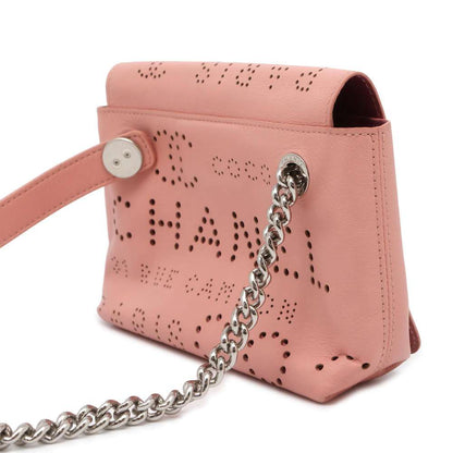 Chanel Punching Waist Bag Pink Leather