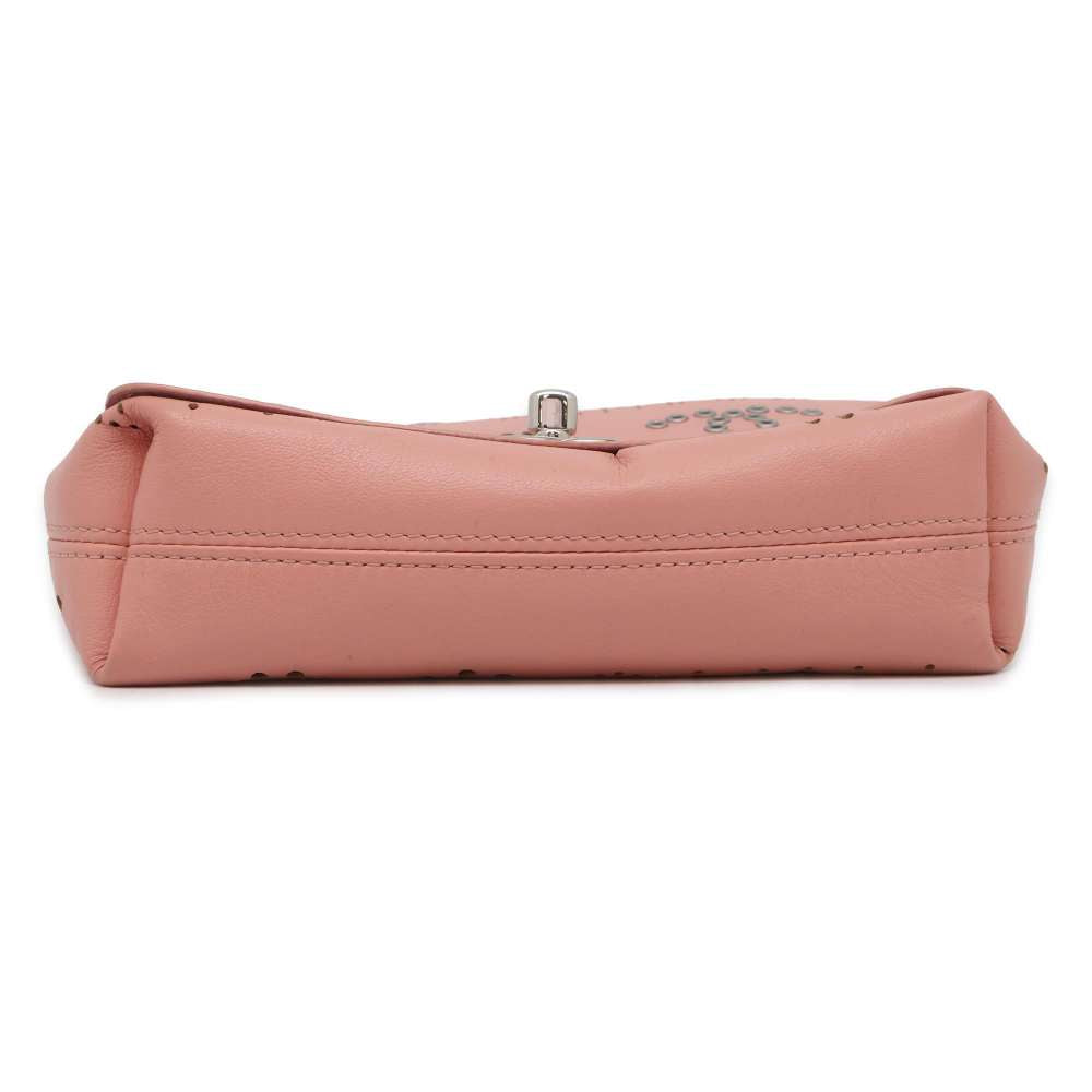 Chanel Punching Waist Bag Pink Leather
