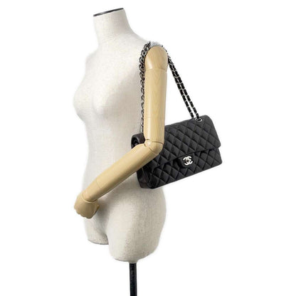 CHANEL Matelasse ChainShoulder Bag Dark Brown A01112 Caviar Leather Size 25