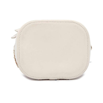 CHANEL 2way vanity bag White/Red AS0323 Tweed Leather