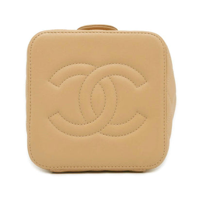 Chanel Matelasse Vanity 2way Bag Beige AS3228 Leather