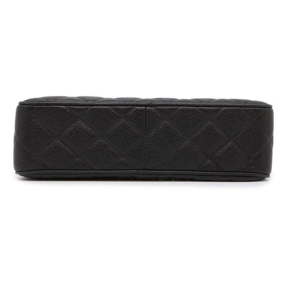CHANEL Matelasse Diana ChainShoulder Bag Black Caviar Leather