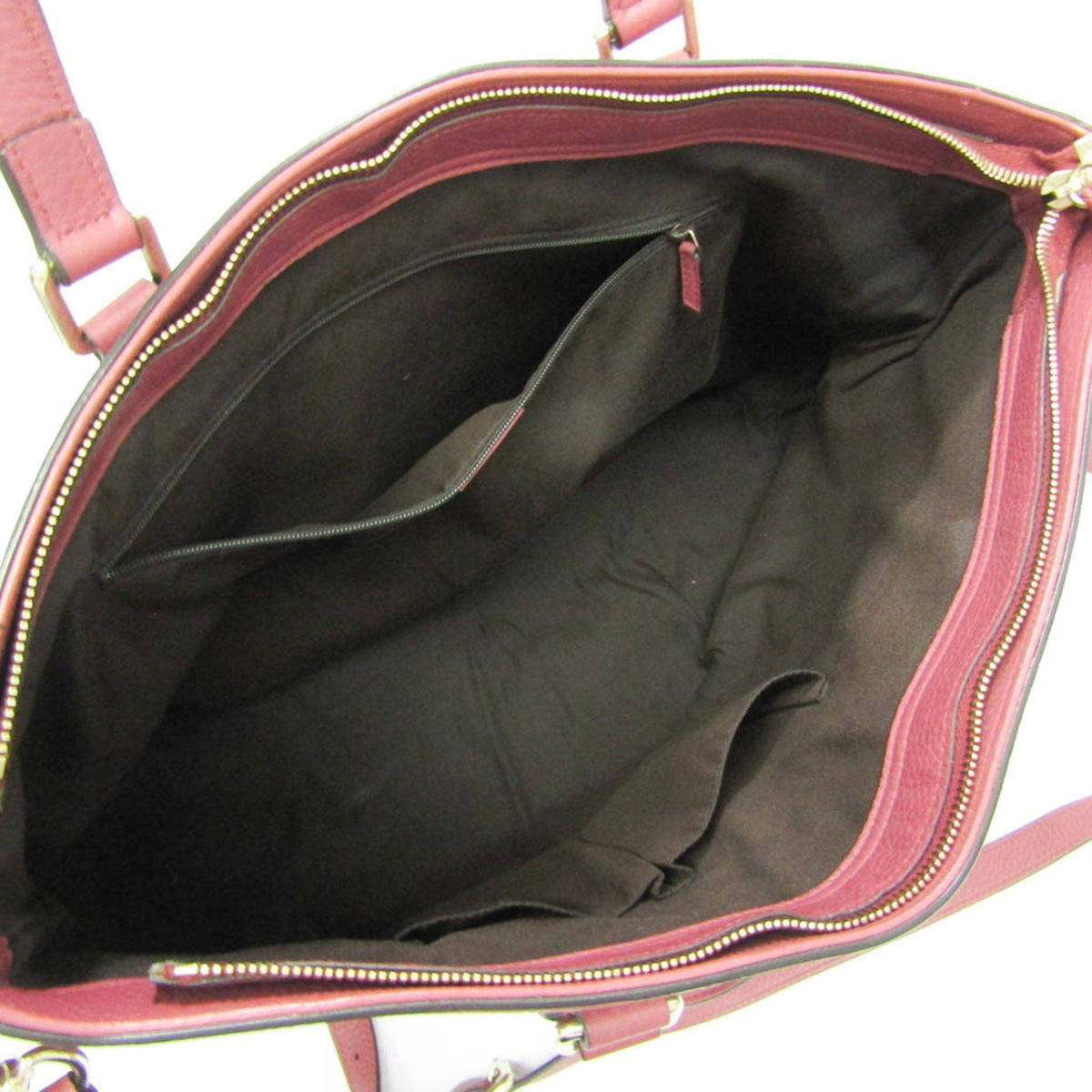 Gucci Bamboo Pink Leather Tote Bag
