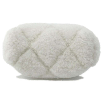 CHANEL CocoNeige ChainShoulder Bag White Shearling Ram