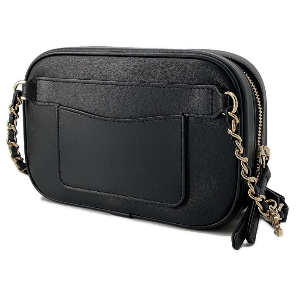 Chanel CC Logo ChainShoulder Bag Black Leather