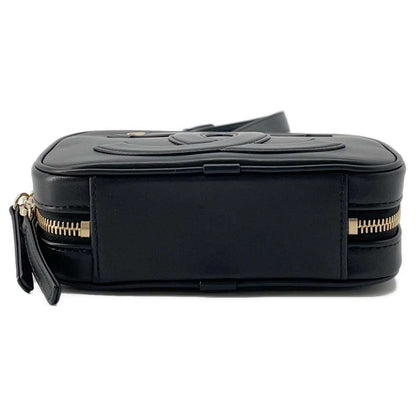 Chanel CC Logo ChainShoulder Bag Black Leather