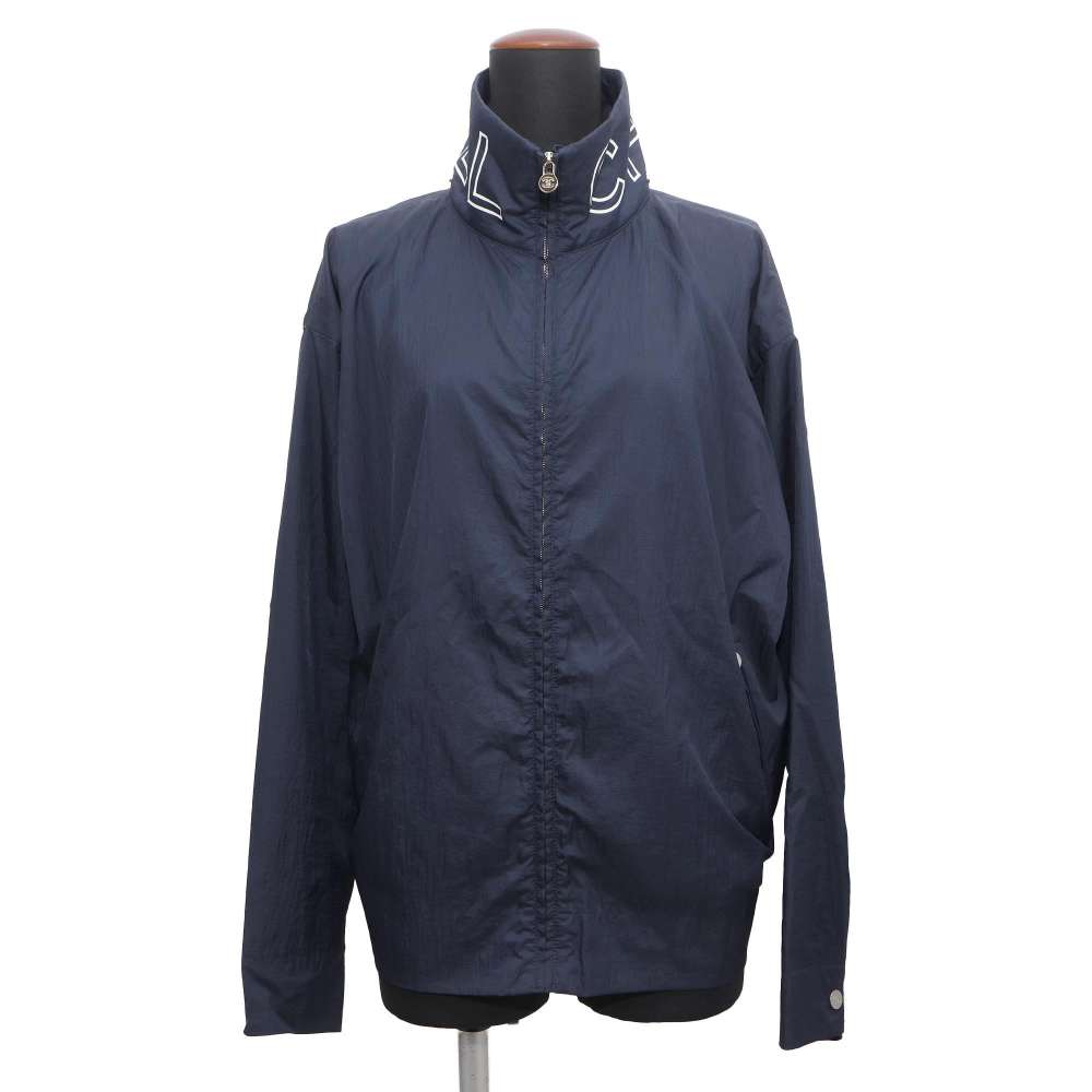 Chanel CC Logo Blouson Size 34 Blue P51310 Nylon100%