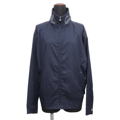 Chanel CC Logo Blouson Size 34 Blue P51310 Nylon100%