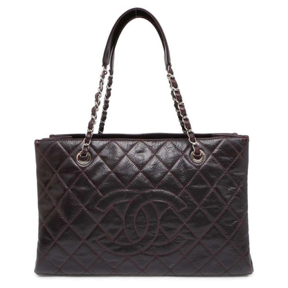 CHANEL GST tote Purple Patent Leather