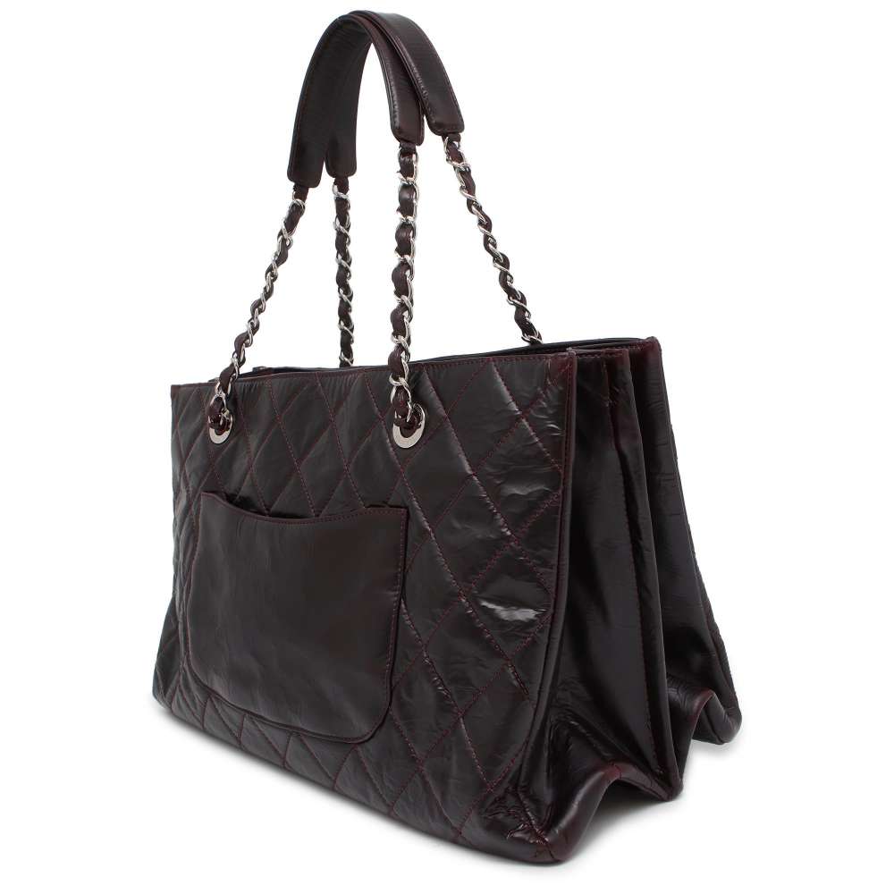 CHANEL GST tote Purple Patent Leather