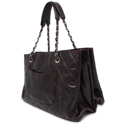 CHANEL GST tote Purple Patent Leather