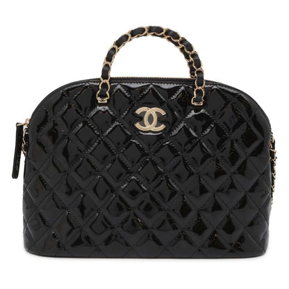 Chanel 2wayChainHandBag Black AS3969 Patent Leather