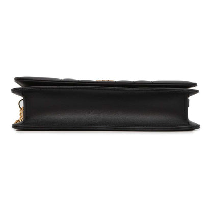 BURBERRY Roller ChainShoulder Bag Black 8066176 Leather