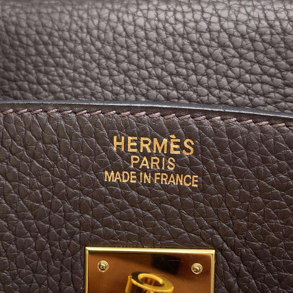 HERMES Birkin Ebene Taurillon Clemence Size 35