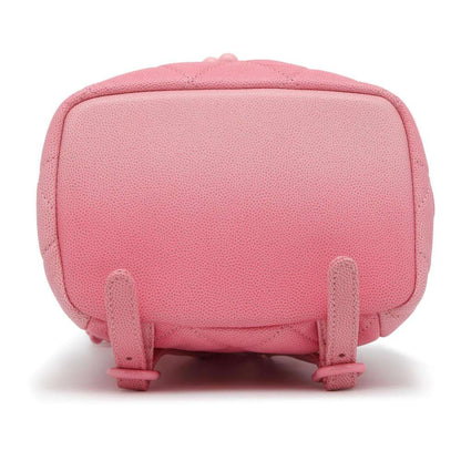 CHANEL CC Logo Matelasse Backpack Pink AS4618 Caviar Leather Size Mini