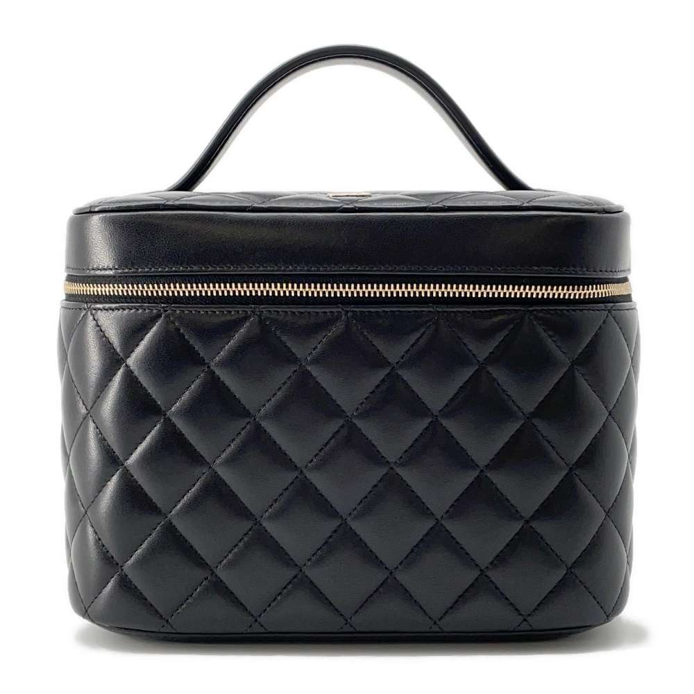 CHANEL Vanity bag Black A80913 Lambskin