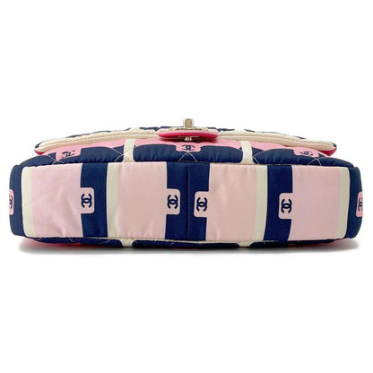 CHANEL Quilted Matelasse Pink/Navy/White AS2901 Nylon