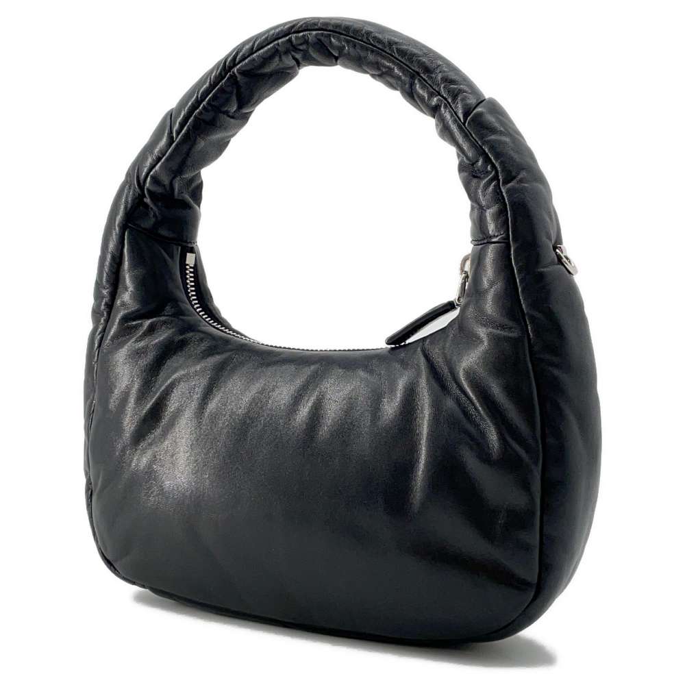PRADA Padded Nappa 2WAY Handbag Black 1BA384 Leather