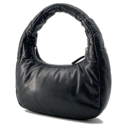 PRADA Padded Nappa 2WAY Handbag Black 1BA384 Leather