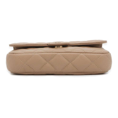CHANEL Matelasse ChainShoulder flap phone case Ege AP2096 Caviar Leather