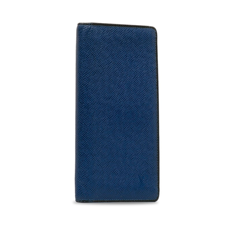 Louis Vuitton Tiger Portfolio Braza Long Wallet M30559 Cobalt Blue Black Leather Men Louis Vuitton