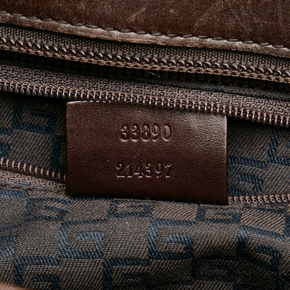 Gucci Web Suede Tote Tote Bag