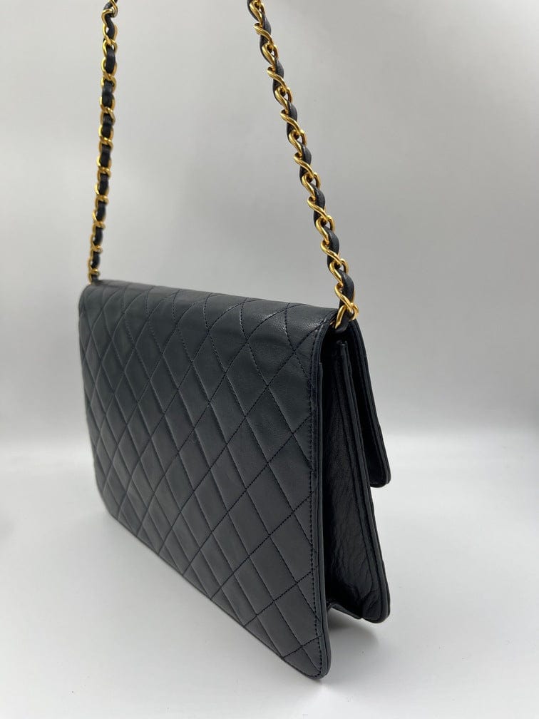 Vintage Navy Chanel Flap Bag