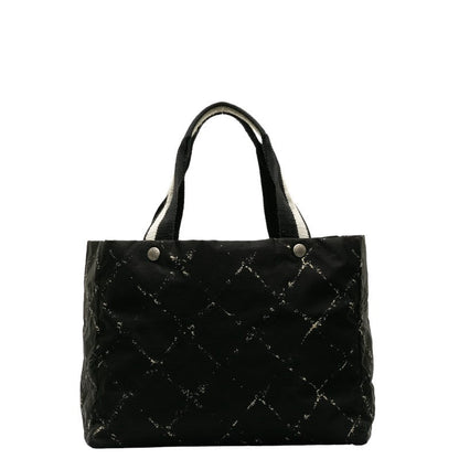 Chanel  Travel Line  Tooth Bag houlder Bag Black Nylon Lady Chanel