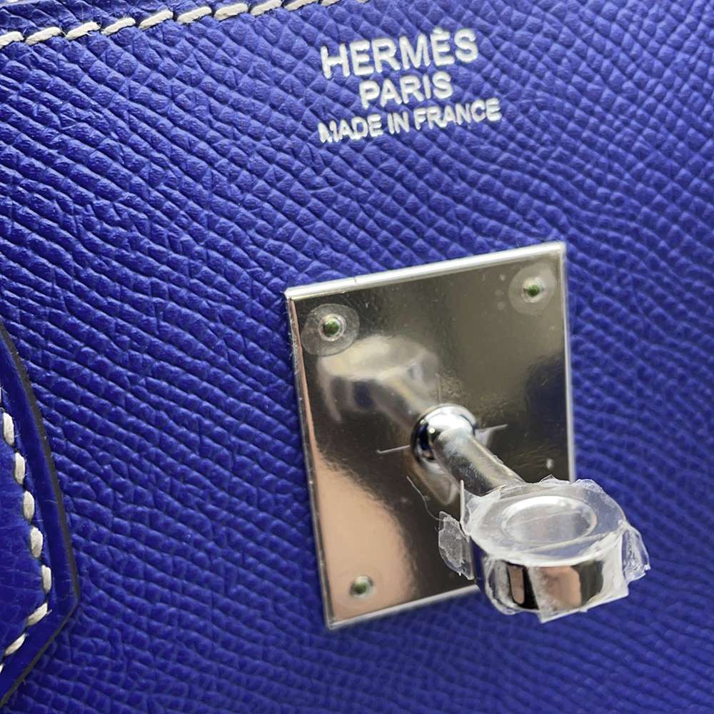 HERMES Birkin candy Blue Electric/Mykonos Epsom Size 30