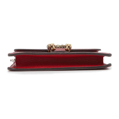 GUCCI Dionysus Chain Shoulder Bag Red 476432 Leather