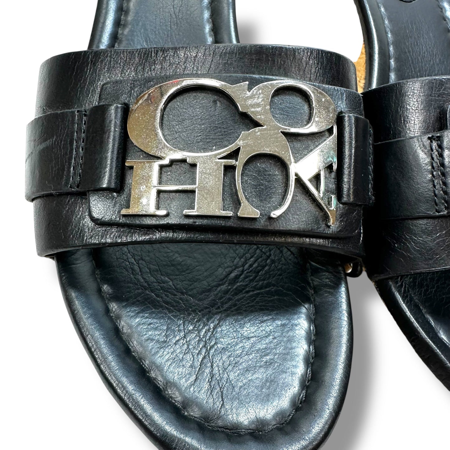 Sandals Designer By Coach In Black, Size: 9
